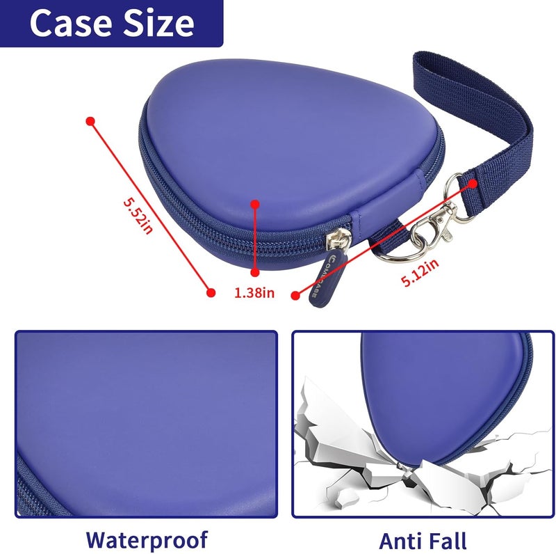 Comecase Guitar Picks Holder Case for Acoustic Electric Guitar Holds Over 39 Packs, Variety Pack Bass Picks Storage Pouch Organizer, Guitar Plectrums Bag with Mesh Pocket for Other Accessories - Blue - Image 5